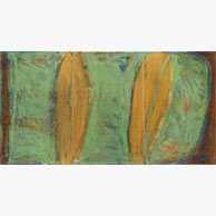 <em>Bioptic View</em>, 2007, 30"x57"x3", Casein on wood panel