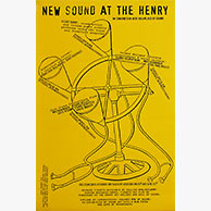 <em>New Sound at the Henry</em>, 2006, 17"x11", Printed mixed media collage